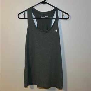 Under Armour Gray Loose Tank Top for Athletic Wear Heat Gear - M